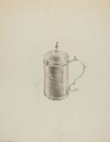 Silver Caster, c. 1938. Creator: Hester Duany