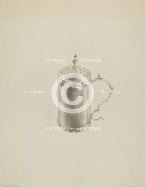 Silver Caster, c. 1938. Creator: Hester Duany.