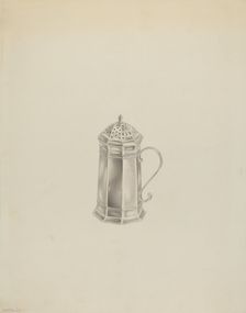Silver Caster, c. 1939. Creator: Hester Duany