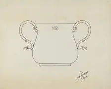 Silver Caudle Cup, 1935/1942. Creator: Lawrence Flynn