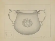 Silver Caudle Cup, 1936. Creator: Amelia Tuccio