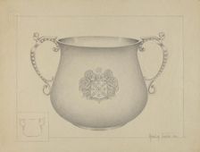 Silver Caudle Cup, 1936. Creator: Amelia Tuccio