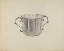 Silver Caudle Cup, c. 1938. Creator: Aaron Fastovsky