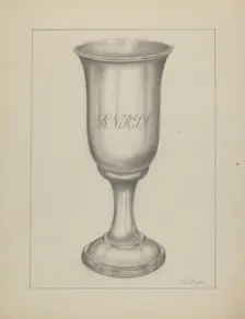 Silver Chalice, 1935/1942. Creator: Thomas Holloway
