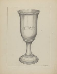 Silver Chalice, 1935/1942. Creator: Thomas Holloway