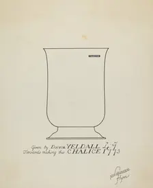 Silver Chalice, c. 1936. Creator: Lawrence Flynn