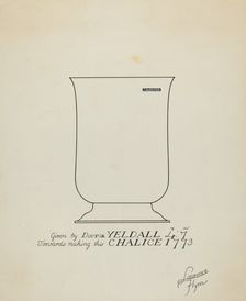 Silver Chalice, c. 1936. Creator: Lawrence Flynn