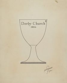 Silver Chalice, c. 1936. Creator: Lawrence Flynn