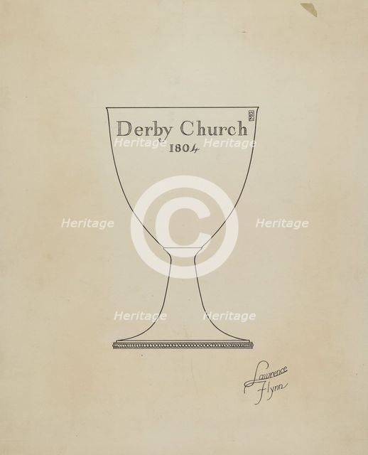 Silver Chalice, c. 1936. Creator: Lawrence Flynn.