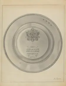 Silver Christening Bowl, c. 1936. Creator: Horace Reina