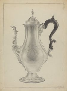 Silver Coffee Pot, 1935/1942. Creator: Vincent Carano