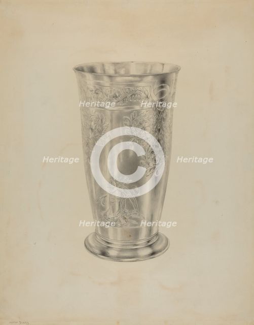 Silver Communion Beaker, c. 1938. Creator: Hester Duany.
