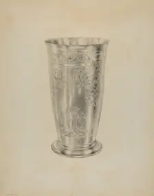 Silver Communion Beaker, c. 1938. Creator: Hester Duany
