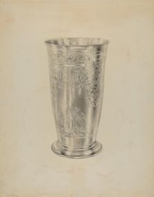 Silver Communion Beaker, c. 1938. Creator: Hester Duany