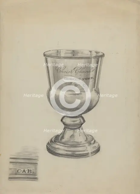 Silver Communion Cup, 1935/1942. Creator: Ella Josephine Sterling.