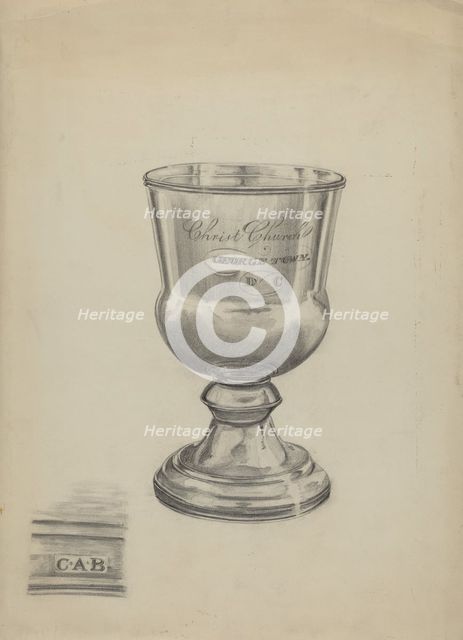 Silver Communion Cup, 1935/1942. Creator: Ella Josephine Sterling.