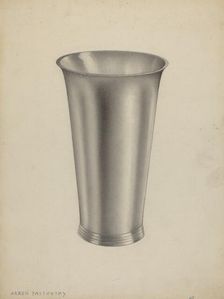 Silver Communion Cup, 1935/1942. Creator: Aaron Fastovsky