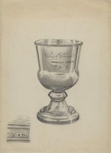 Silver Communion Cup, 1935/1942. Creator: Ella Josephine Sterling
