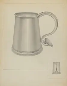 Silver Communion Mug, c. 1936. Creator: Isidore Steinberg