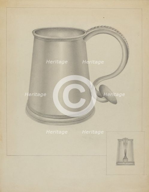 Silver Communion Mug, c. 1936. Creator: Isidore Steinberg.
