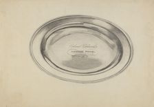 Silver Communion Plate, 1935/1942. Creator: Ella Josephine Sterling