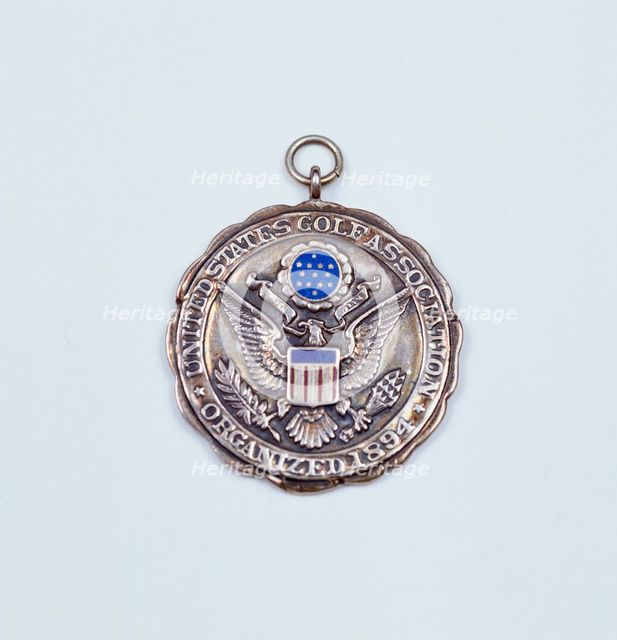 Silver contestants medal, USGA Amateur Championship, 1894. Creator: Unknown.