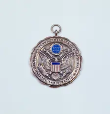 Silver contestants medal, USGA Amateur Championship, 1894. Creator: Unknown