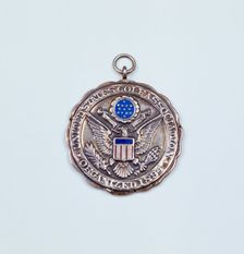 Silver contestants medal, USGA Amateur Championship, 1894. Creator: Unknown