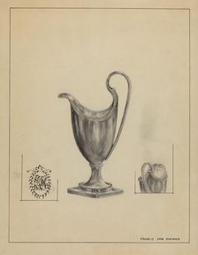 Silver Cream Pitcher, 1935/1942. Creator: Francis Law Durand
