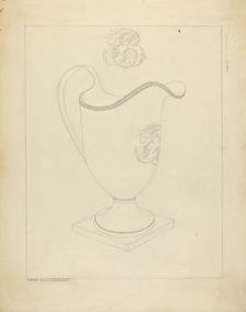 Silver Cream Pitcher, c. 1937. Creator: Hans Westendorff