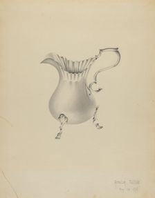 Silver Creamer, 1935/1942. Creator: Amelia Tuccio
