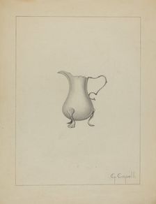 Silver Creamer, 1935/1942. Creator: Giacinto Capelli