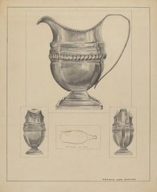 Silver Creamer, 1935/1942. Creator: Francis Law Durand