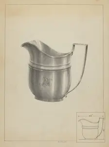 Silver Creamer, 1936. Creator: Simon Weiss