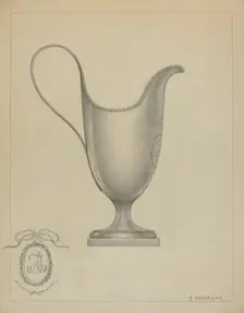 Silver Creamer, c. 1936. Creator: Arsen Maralian