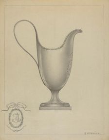 Silver Creamer, c. 1936. Creator: Arsen Maralian