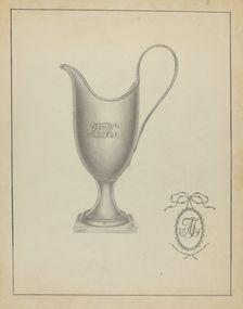 Silver Creamer, c. 1936. Creator: Giacinto Capelli