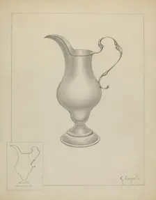 Silver Creamer, c. 1936. Creator: Giacinto Capelli
