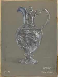 Silver Creamer, c. 1936. Creator: Eugene Barrell