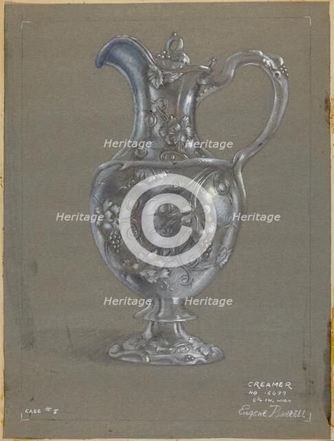 Silver Creamer, c. 1936. Creator: Eugene Barrell.