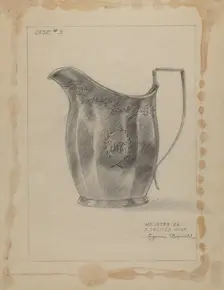 Silver Creamer, c. 1936. Creator: Eugene Barrell