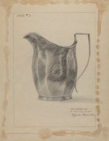 Silver Creamer, c. 1936. Creator: Eugene Barrell