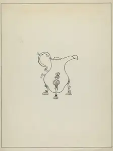 Silver Creamer, c. 1936. Creator: John R. Towers