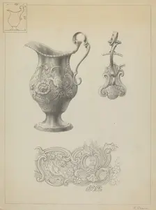 Silver Creamer, c. 1936. Creator: Simon Weiss