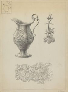 Silver Creamer, c. 1936. Creator: Simon Weiss