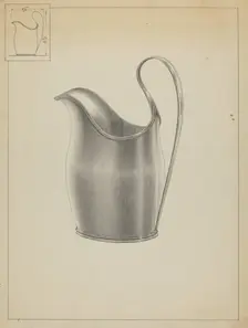 Silver Creamer, c. 1936. Creator: Simon Weiss