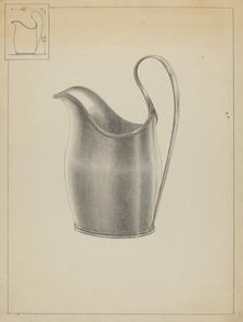 Silver Creamer, c. 1936. Creator: Simon Weiss