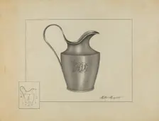 Silver Creamer, c. 1937. Creator: Matthew Mangiacotti