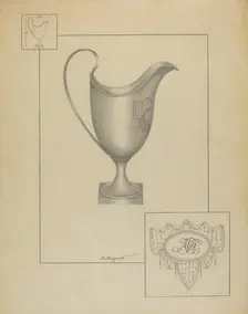 Silver Creamer, c. 1937. Creator: Matthew Mangiacotti