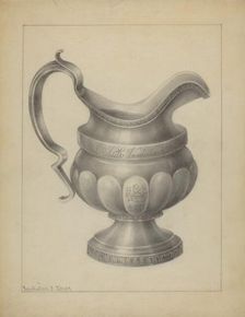 Silver Creamer, c. 1937. Creator: Nicholas Zupa
